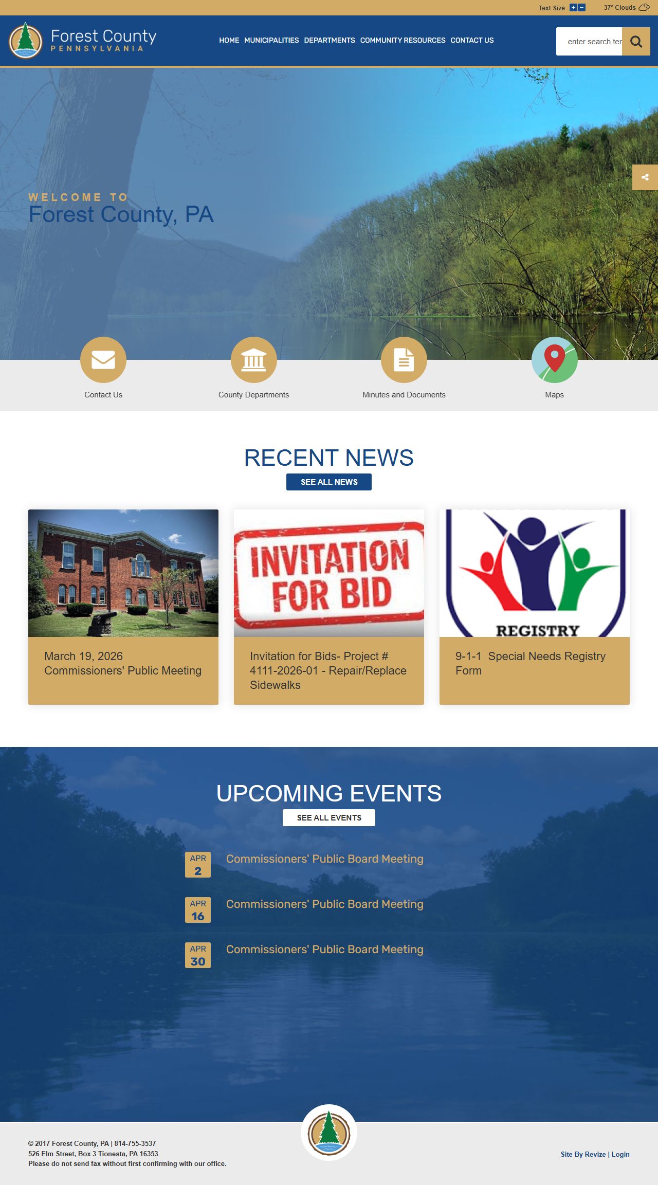 Forest County official website for released inmate records