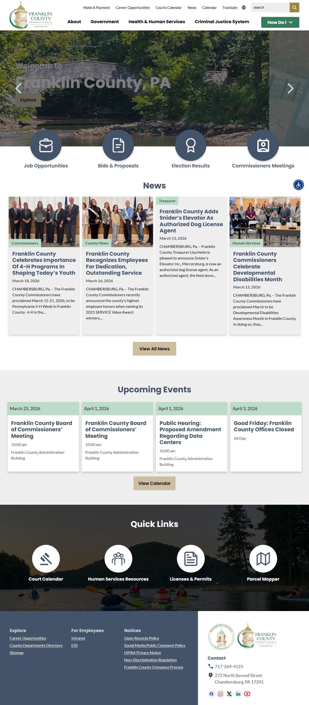 Franklin County government portal for released inmate records