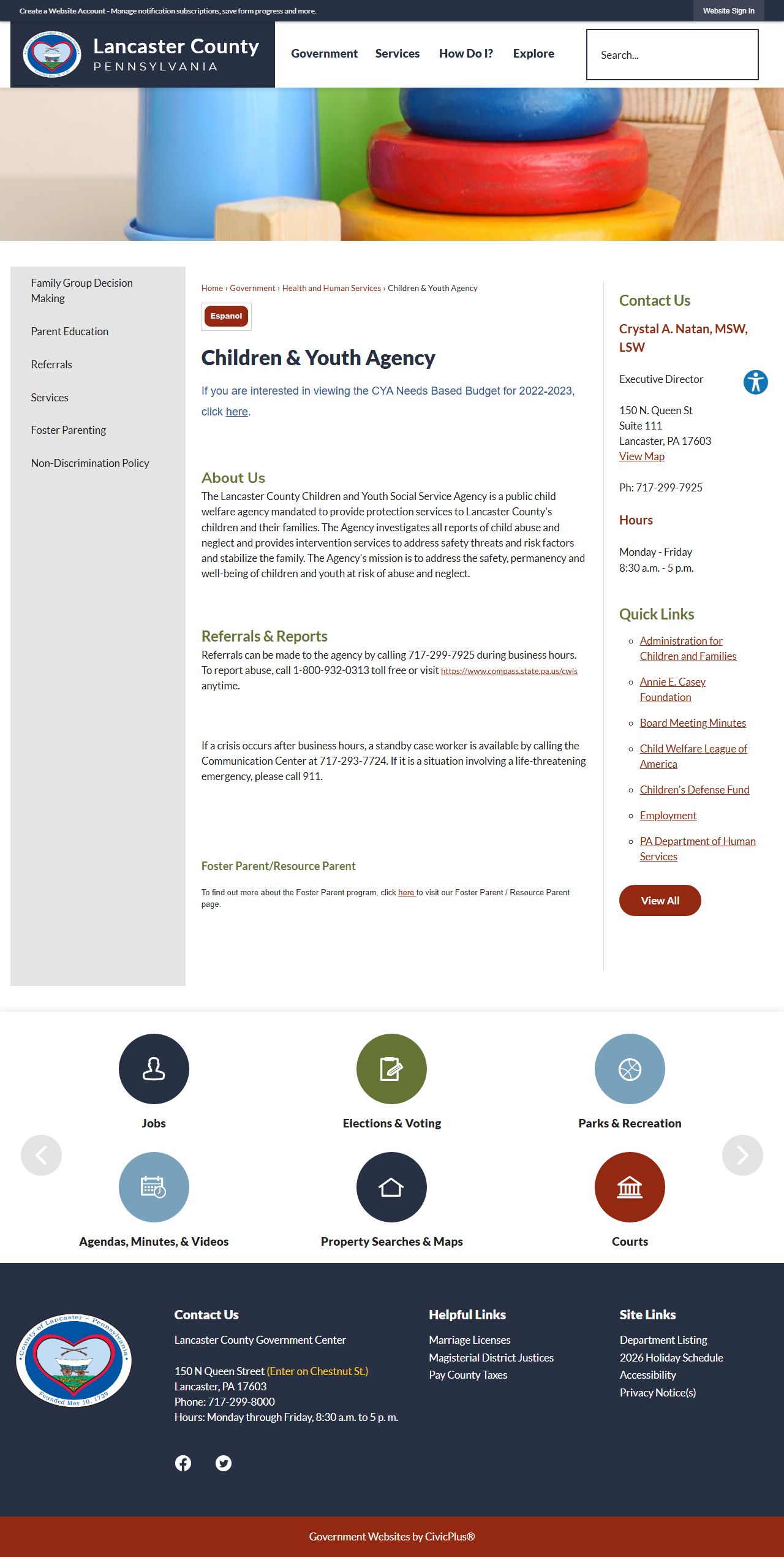 Lancaster County inmate roster showing current and released inmate records