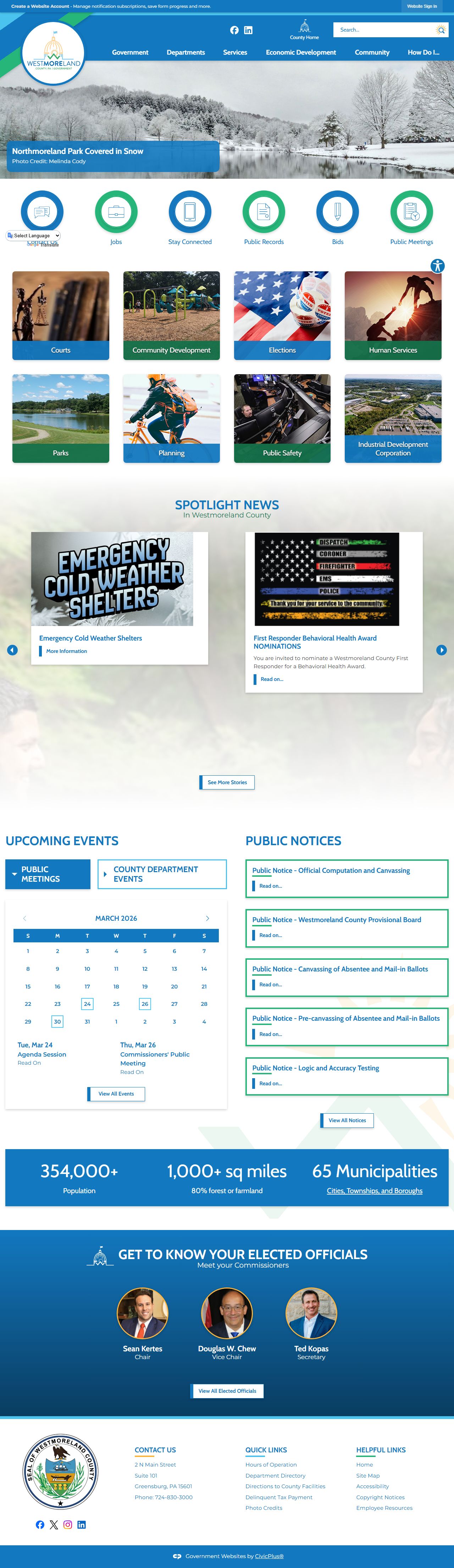 Westmoreland County inmate roster page for released inmate record lookups